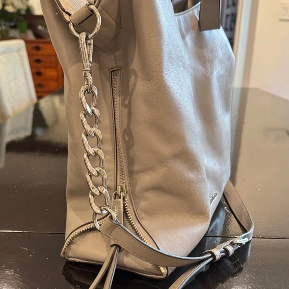 Michael Kors Taupe Leather Tote - Picture 3 of 6